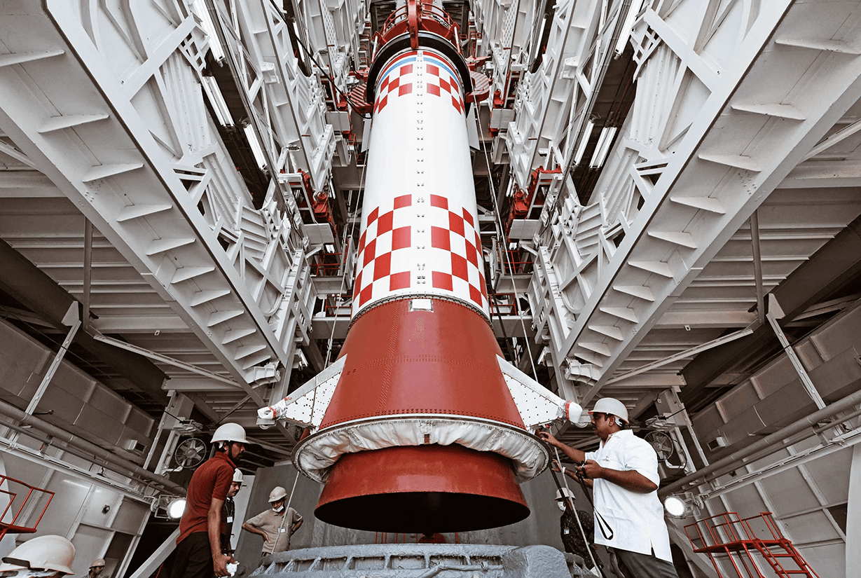 SSLV rocket, the launch vehicle for the Space MAITRI mission